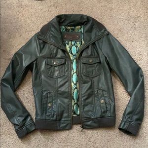 Faux leather jacket